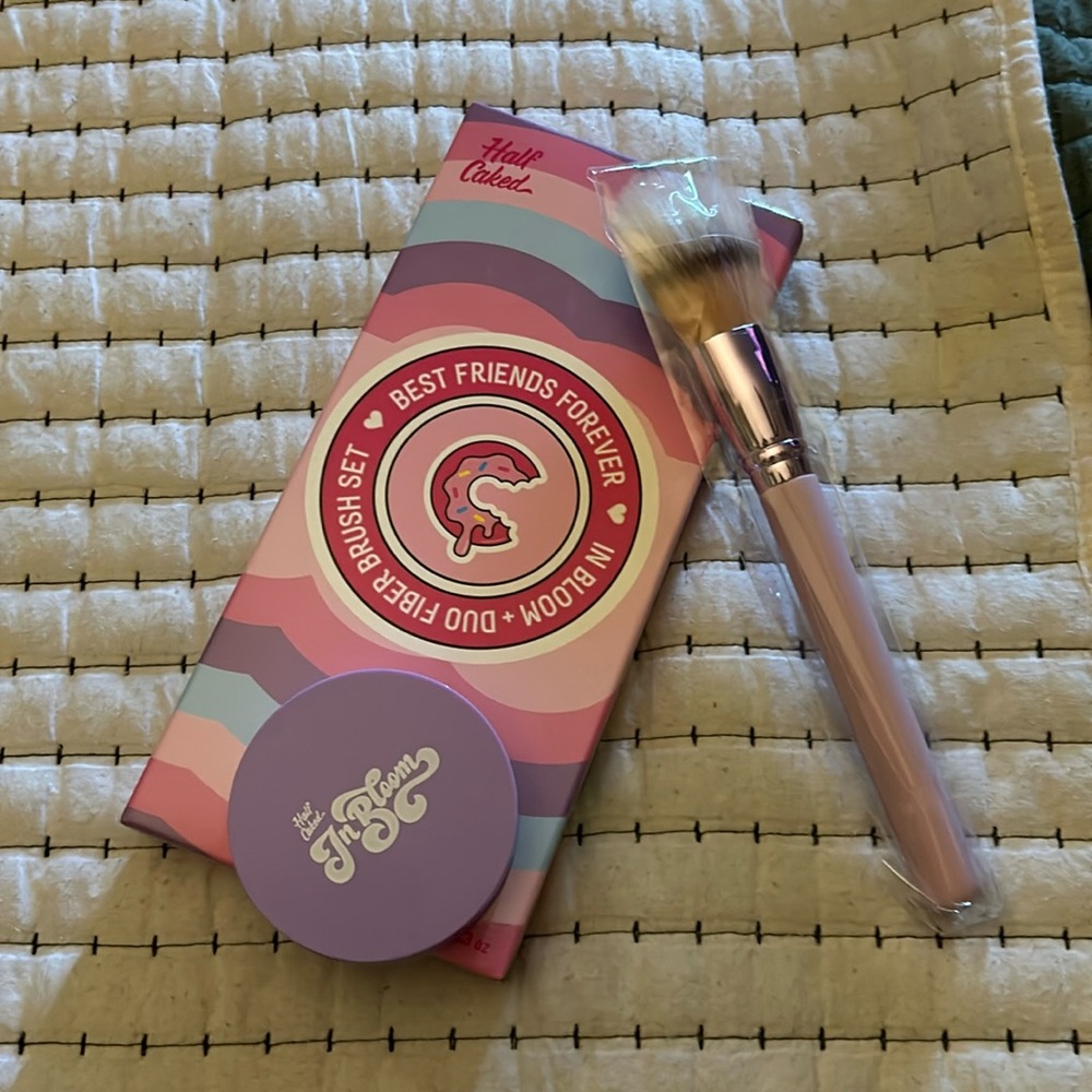 Half Baked Best Friends Forever In Bloom Duo Fiber Blush Brush Set